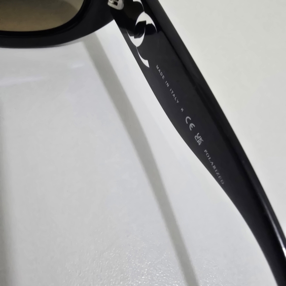 CHANEL Black and Brown Oval Sunglasses, NEW with BOX - Picture 8 of 14